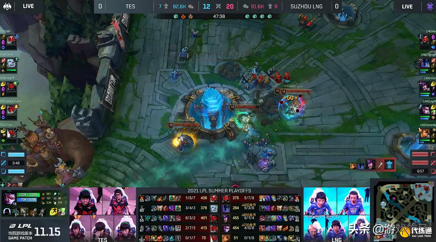 LOL:TES也被管门支配了?首局决策失误LNG运营翻盘先下一城