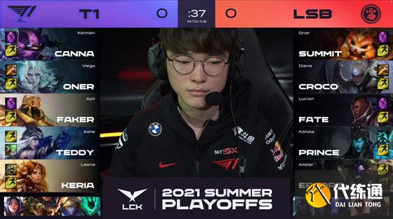 LOL-LCK：Faker招牌妖姬重出江湖输出爆表，T1节奏压制3-0横扫LSB