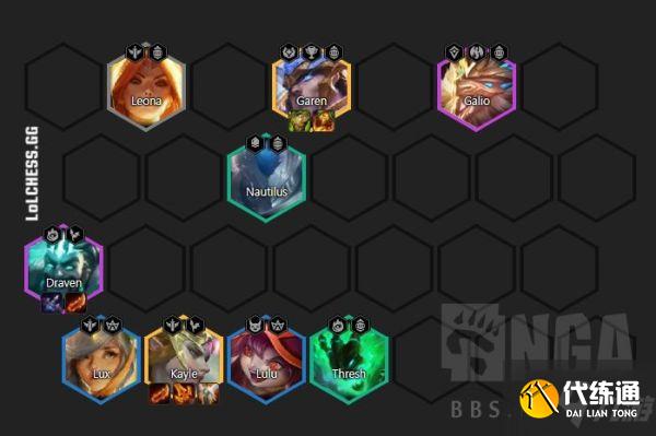 《云顶之弈》11.16版4骑士德莱文天使双C阵容