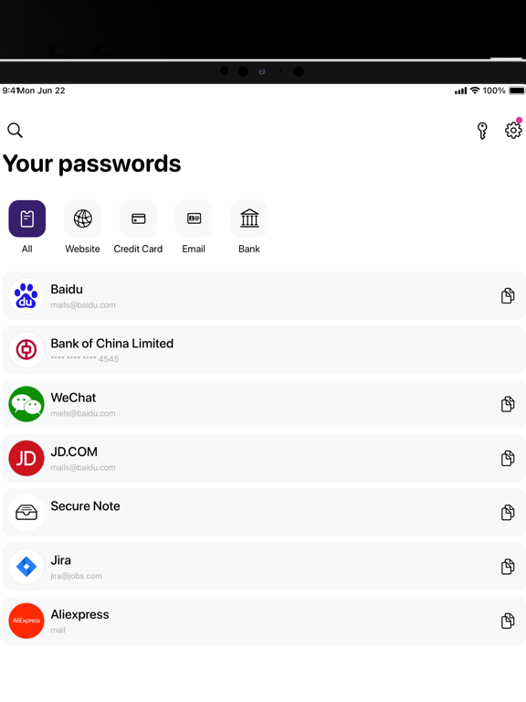 密码管理: Secure Password Vault
