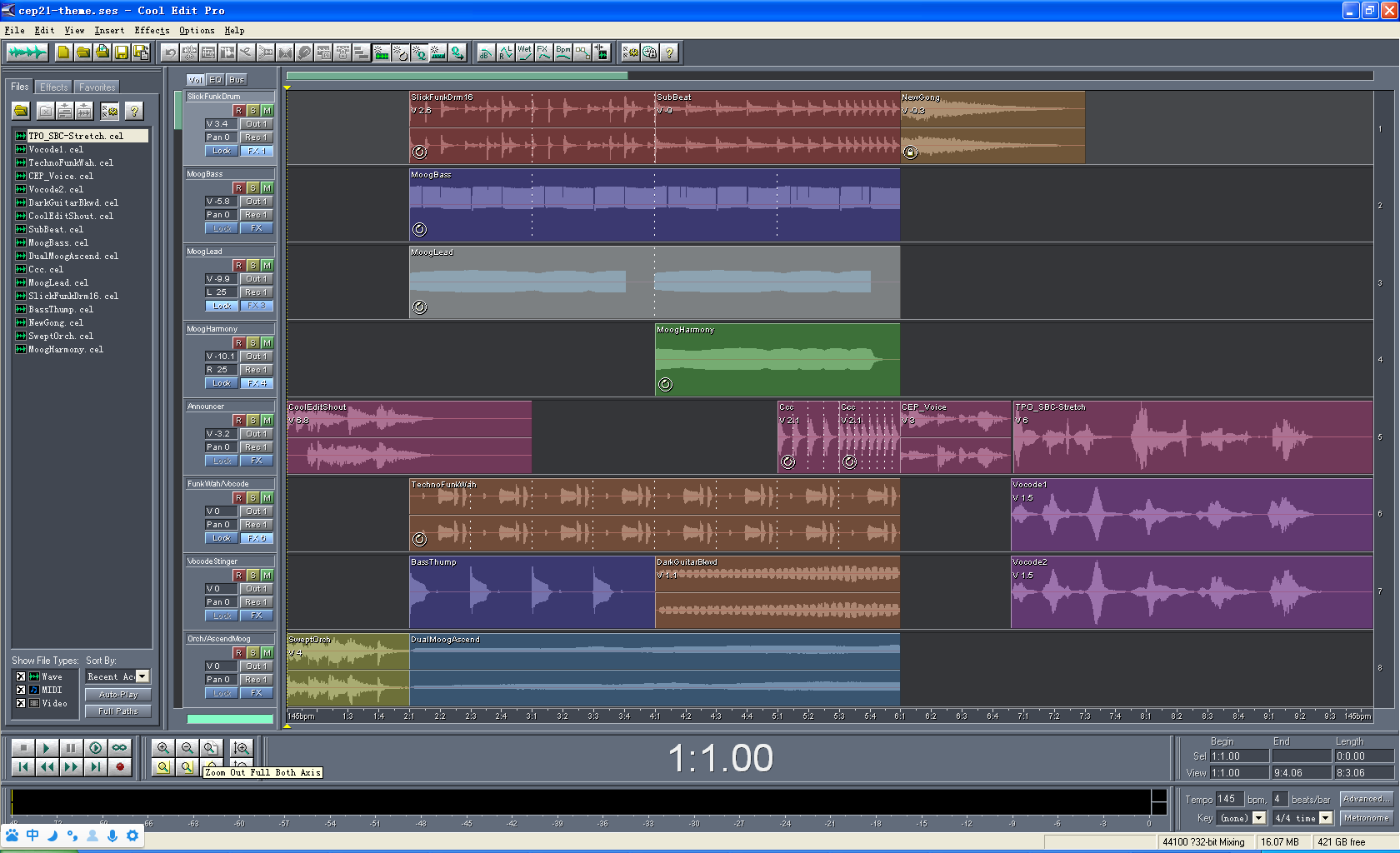 Cool Edit Pro 2.1汉化修改版下载v2.1 免费版