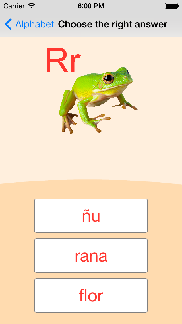 西班牙语字母卡和测验