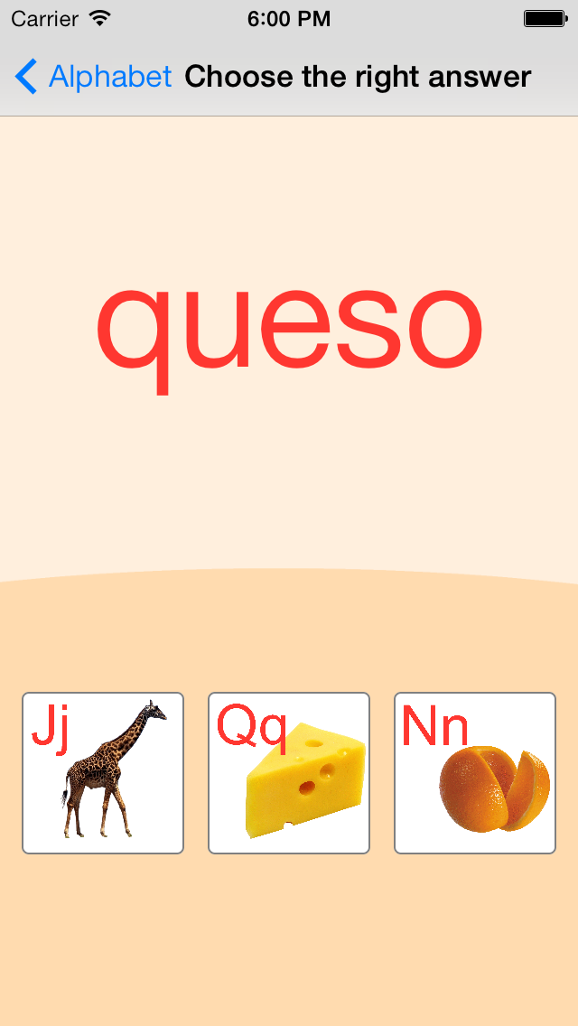 西班牙语字母卡和测验