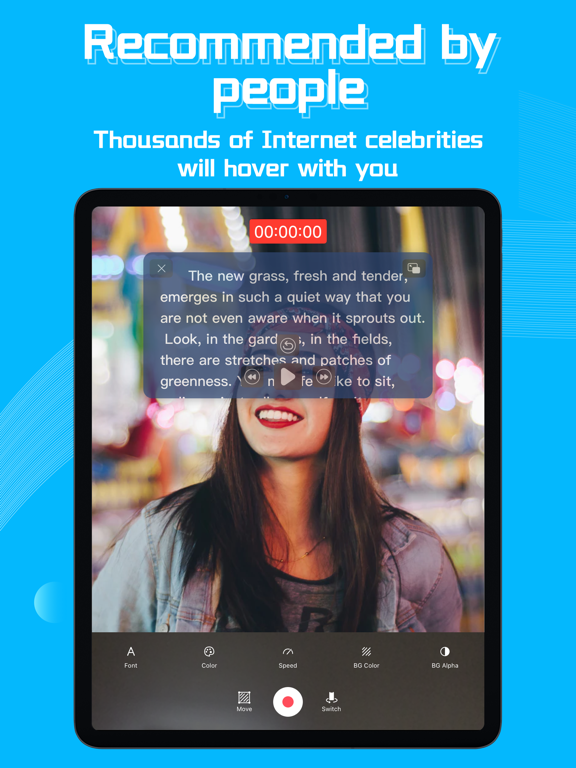 提词器_美颜相机上的悬浮窗让你爱上题词的台词宝提词大师