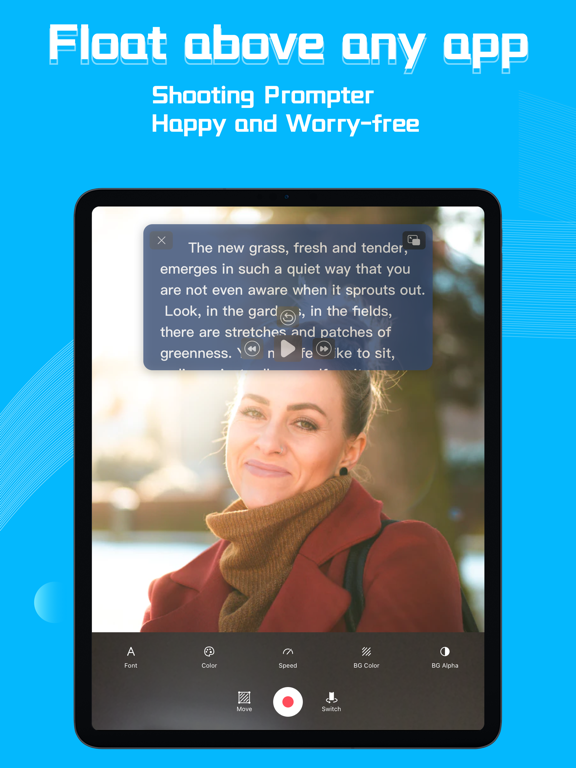 提词器_美颜相机上的悬浮窗让你爱上题词的台词宝提词大师