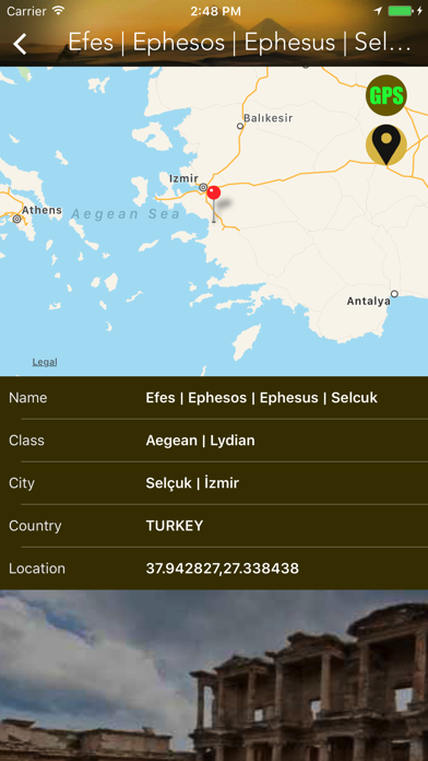 Ancient Pin - 古代地方, 考古地点