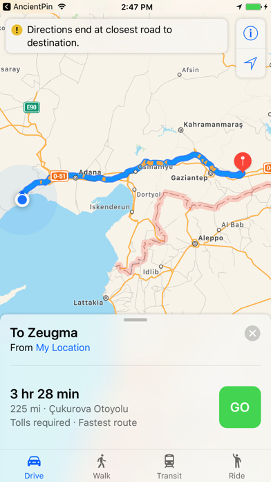 Ancient Pin - 古代地方, 考古地点