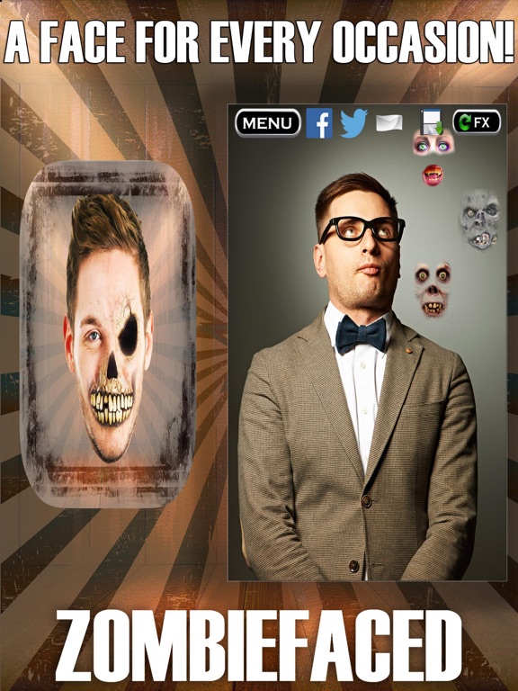 可怕的僵尸展位照片过滤器