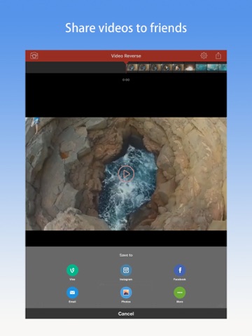 视频倒转 - 倒放和回放影片