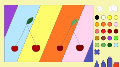 宝宝孩子涂色游戏 - 学前填色画本