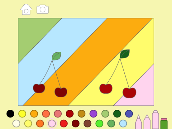 宝宝孩子涂色游戏 - 学前填色画本