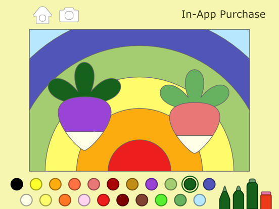 宝宝孩子涂色游戏 - 学前填色画本