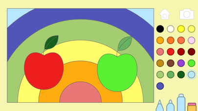 宝宝孩子涂色游戏 - 学前填色画本