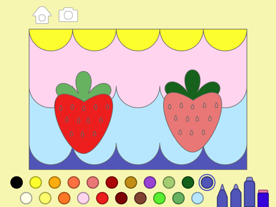 宝宝孩子涂色游戏 - 学前填色画本