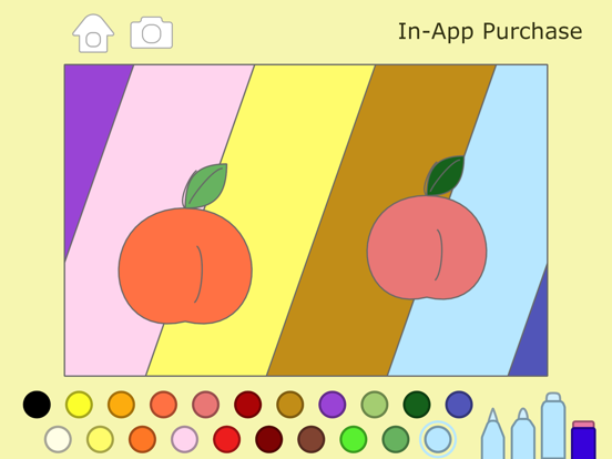 宝宝孩子涂色游戏 - 学前填色画本