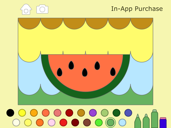 宝宝孩子涂色游戏 - 学前填色画本