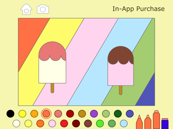 宝宝孩子涂色游戏 - 学前填色画本