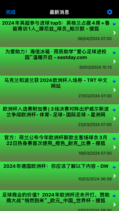 2024年欧洲国家杯: 欧洲足球的实时比分和准确新闻