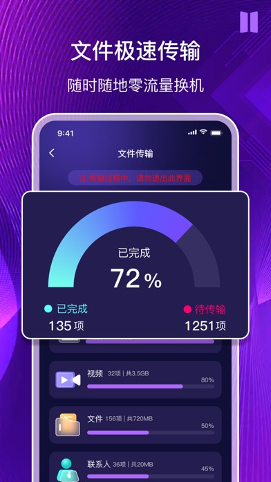 手机同步换机助手一键转移数据文件