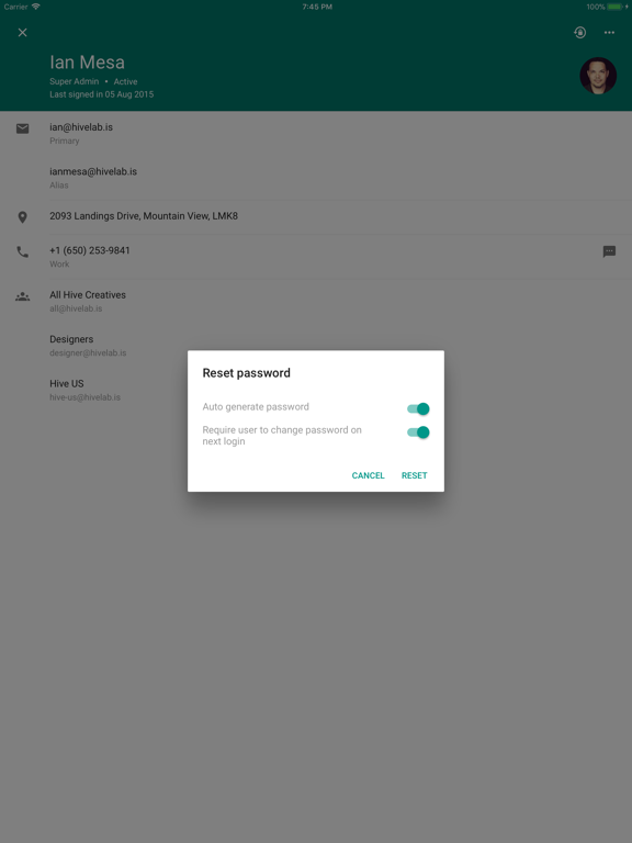 Google 管理控制台