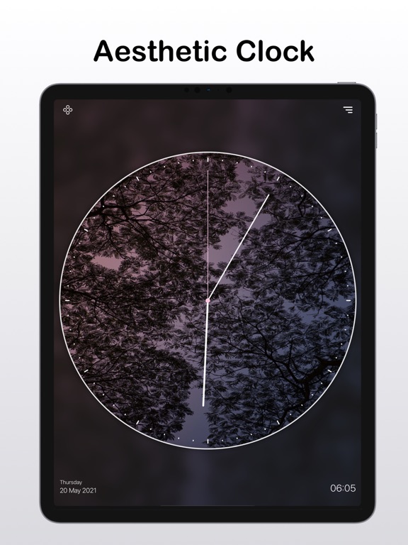 桌面时钟 - 全屏表盘显示时间小组件 Widget
