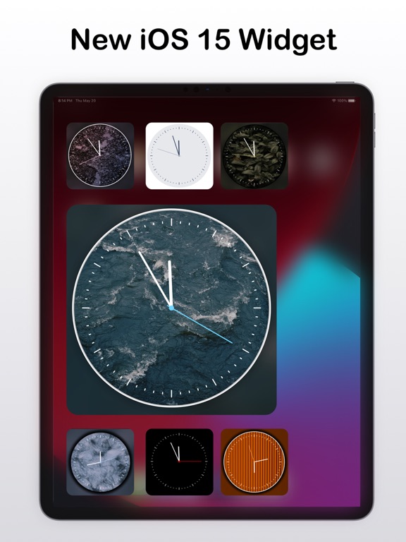 桌面时钟 - 全屏表盘显示时间小组件 Widget