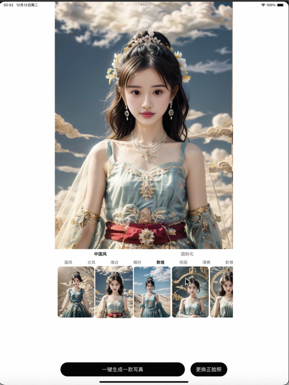 72写真-ai换脸软件变装壁纸美图秀猫轻千颜趣咔叽智能相机拍