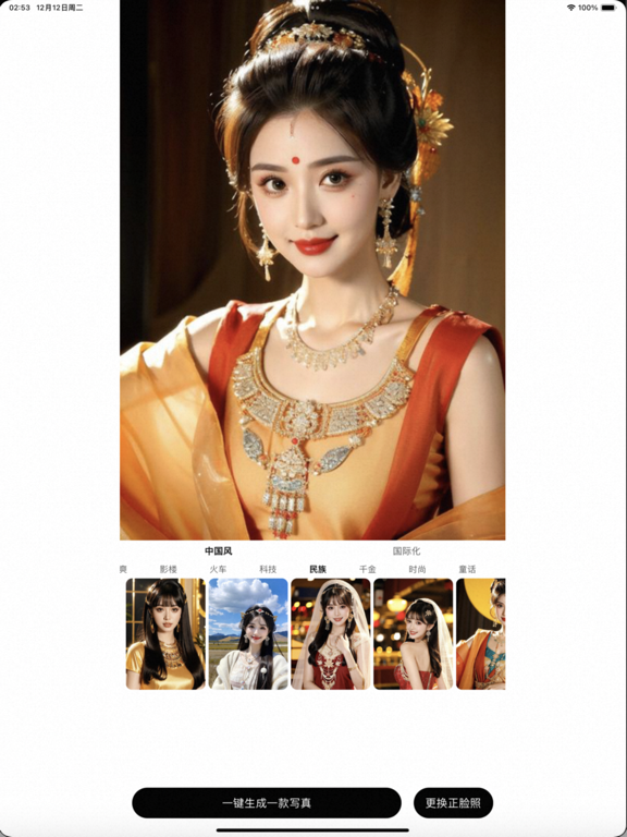 72写真-ai换脸软件变装壁纸美图秀猫轻千颜趣咔叽智能相机拍