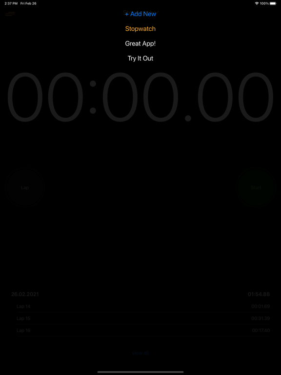 运动和工作秒表