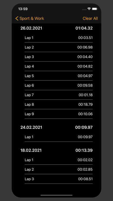 运动和工作秒表