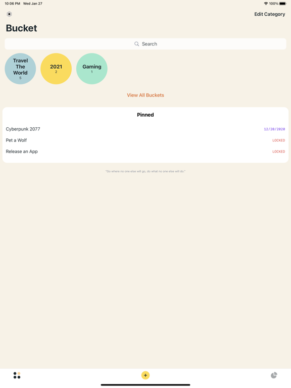 Bucket - 愿望清单