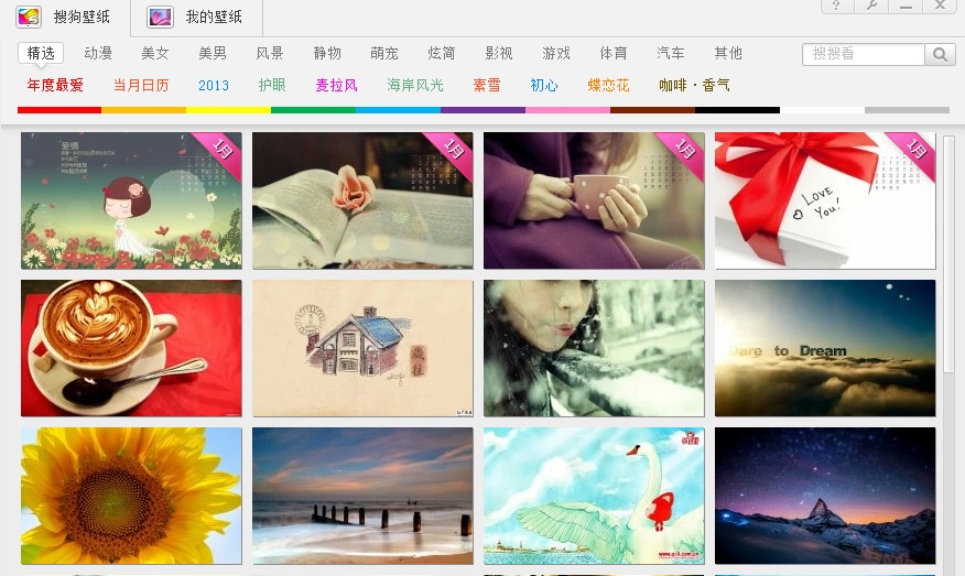 搜狗壁纸桌面主题下载v2017 官方最新版