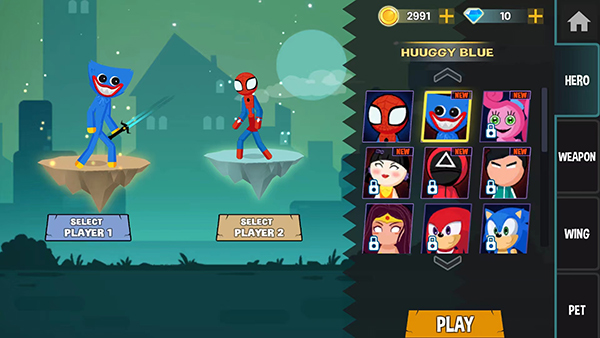 波比vs火柴人游戏(Stickman Fighting Supreme)v1.0.30 最新版