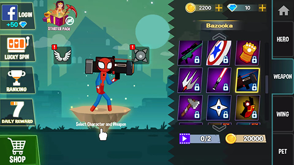 波比vs火柴人游戏(Stickman Fighting Supreme)v1.0.30 最新版