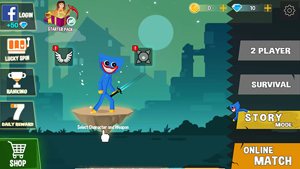 波比vs火柴人游戏(Stickman Fighting Supreme)v1.0.30 最新版