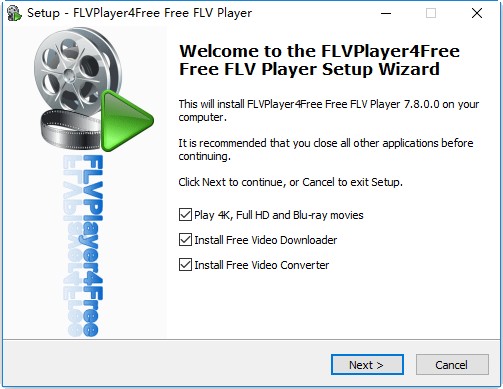 FLVPlayer4Free.exe(flv格式播放器)下载v7.8.0.0 多国语言版