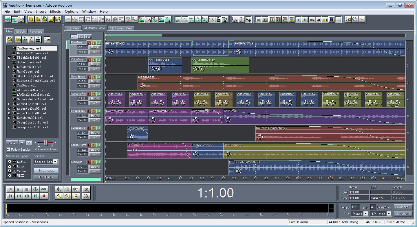 Adobe Audition 1.5免费版 Adobe Audition 1.5免费版
