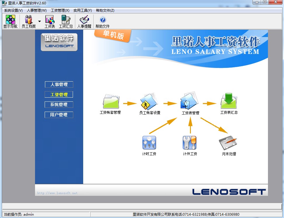 里诺人事工资管理