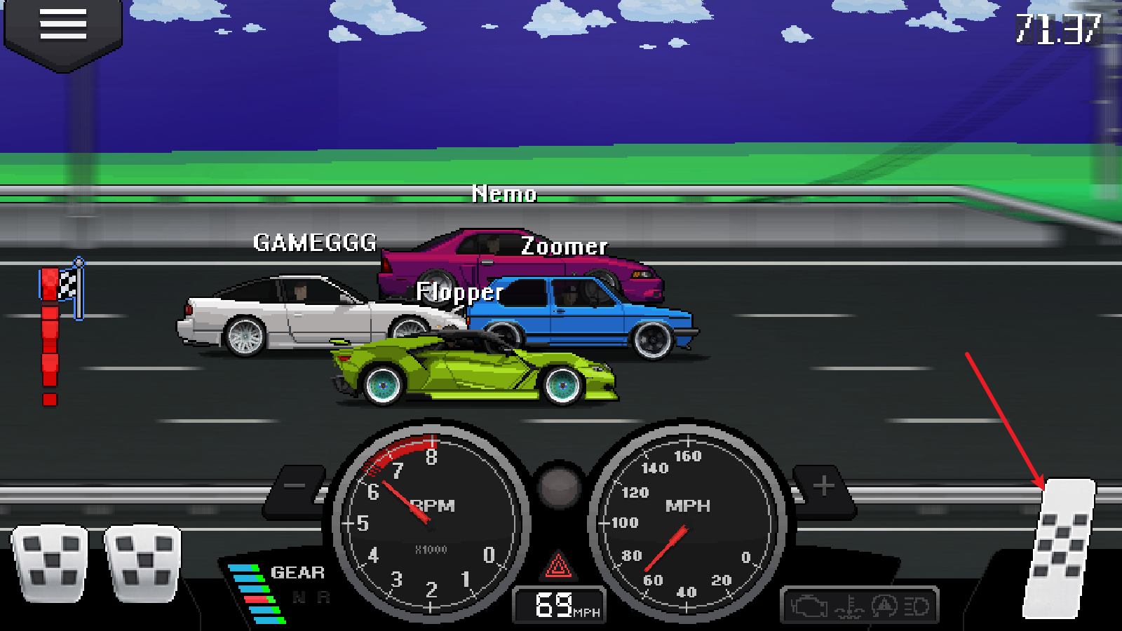 像素赛车手模组版手机版下载v1.1.80 安卓版