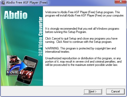 ASF视频格式播放器(Free ASF Player)下载v5.0 绿色版