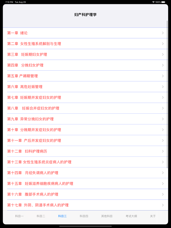 主管护师考试大全