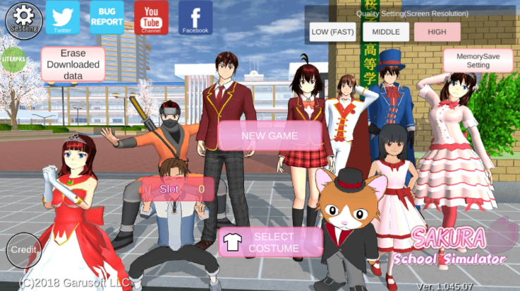 樱花校园模拟器内置菜单版(SAKURA SchoolSimulator)v1.045.07 最新版