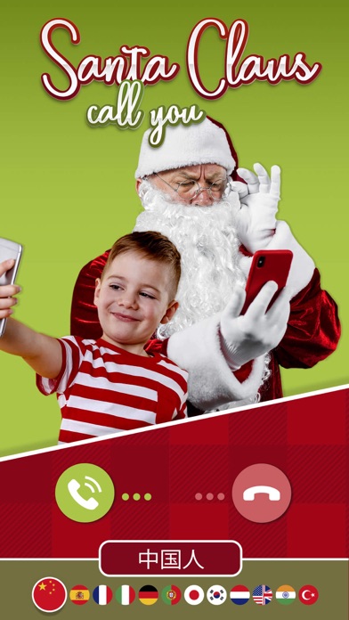 圣诞老人圣诞假视频通话和模拟聊天 与北极的直接连接