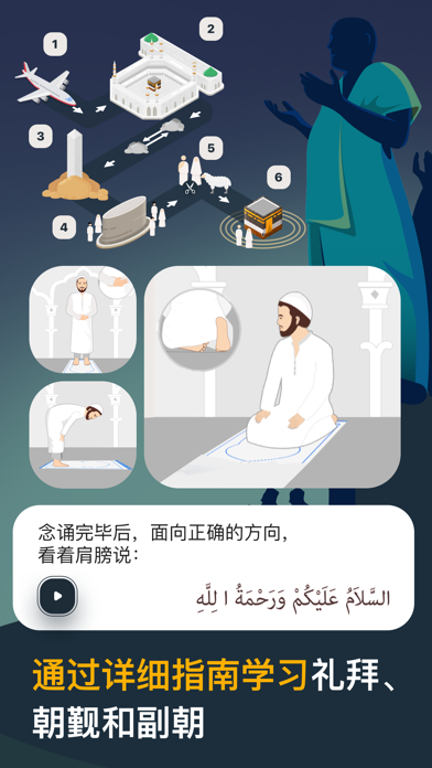 Muslim Mate - 祷告时间段 古兰经 唤礼 天房