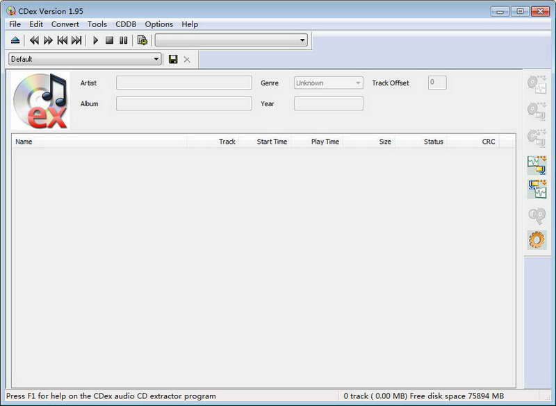 CD音频抓取专家电脑版(CDex)下载v1.95 官方最新版