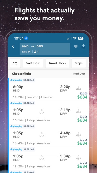 Skiplagged - 旅行黑客