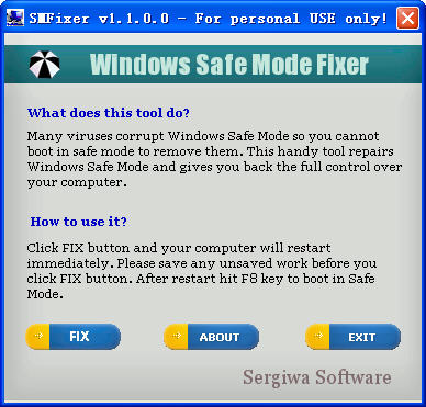 电脑安全模式蓝屏修复软件下载v1.1.0.0 免费版