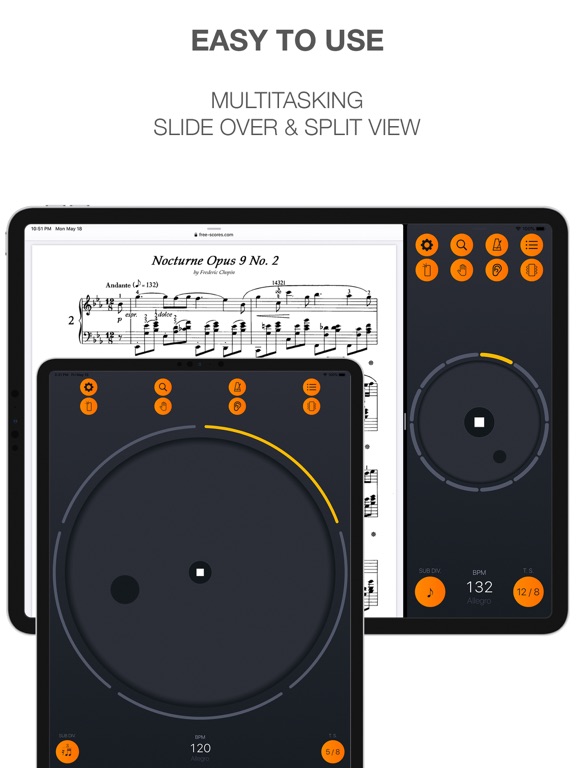 Band Metronome：节拍器与曲目表
