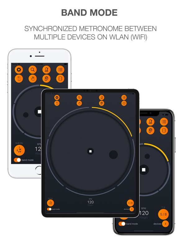 Band Metronome：节拍器与曲目表