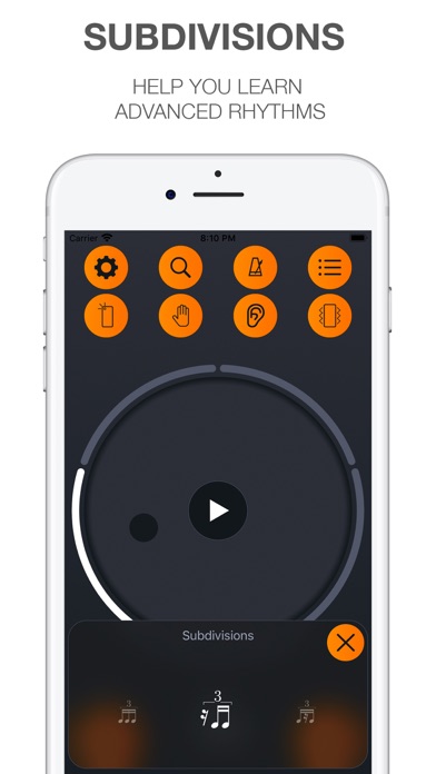 Band Metronome：节拍器与曲目表